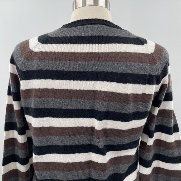 Columbia Womens Cotton Angora Wool Retro Stripe Crewneck Sweater Size Medium - Picture 7 of 9